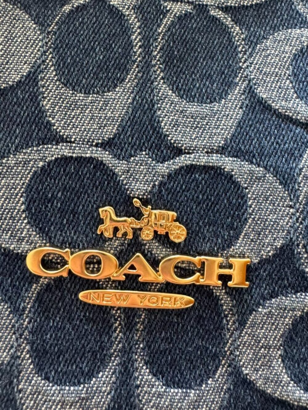 Coach Laurel CY702 Denim Shoulder Crossbody Bag. - Picture 5 of 9